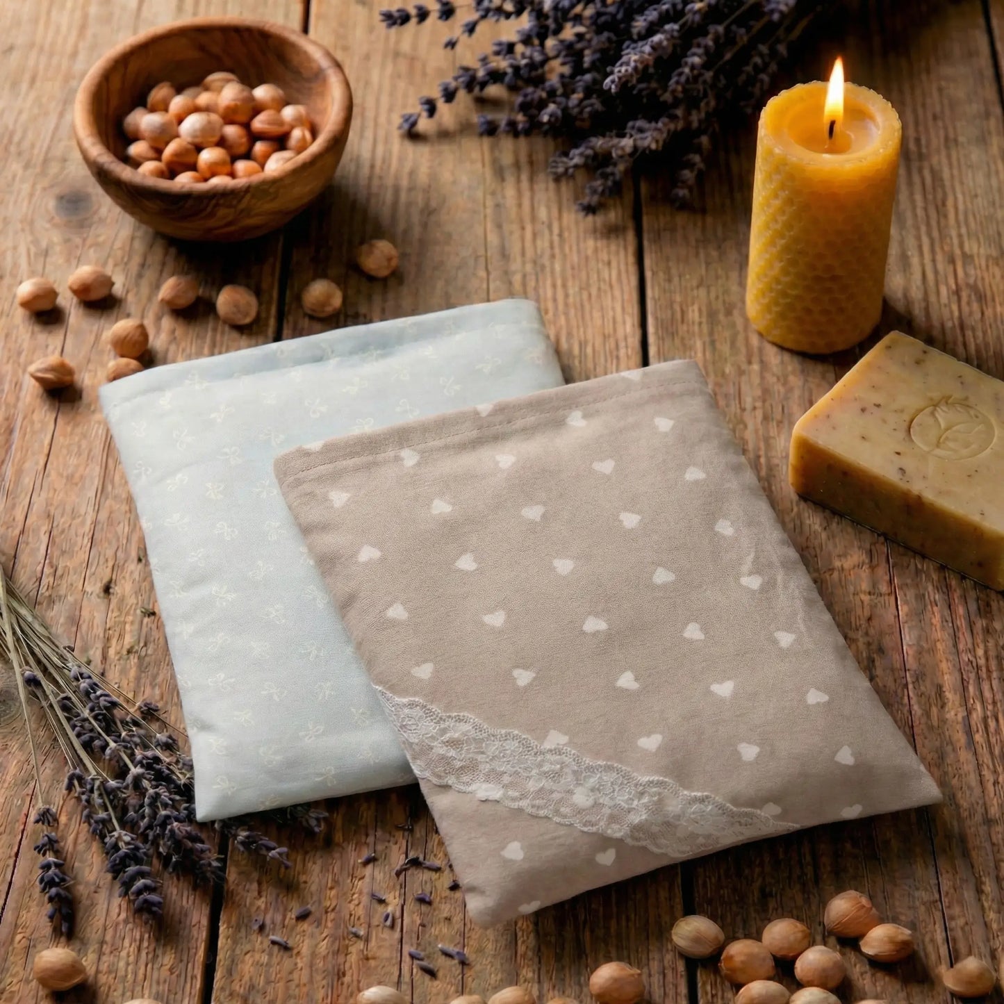 SACCHETTO CON NOCCIOLI DI CILIEGIA SFODERABILE