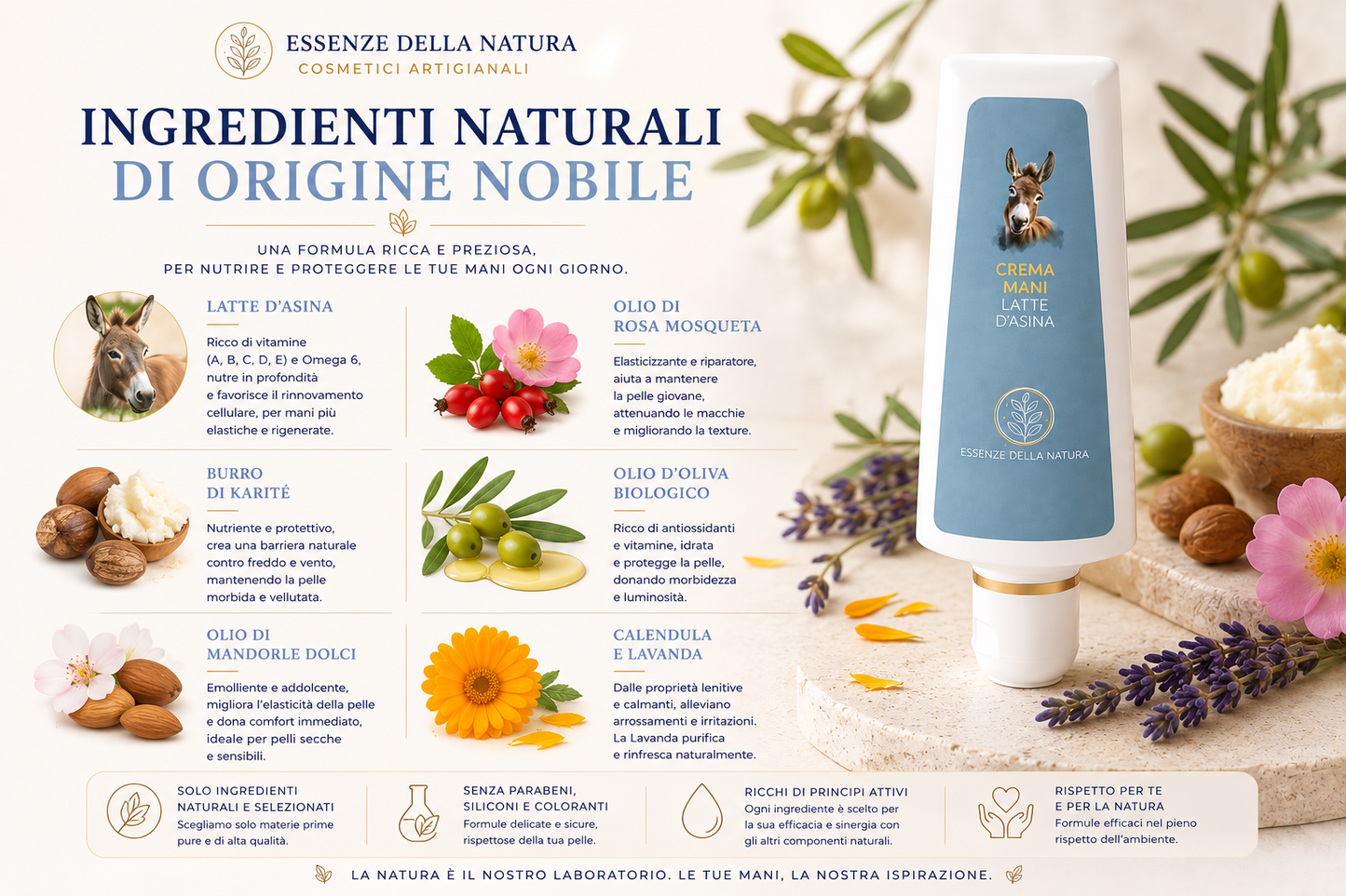 CREMA MANI AL LATTE D’ASINA BIO