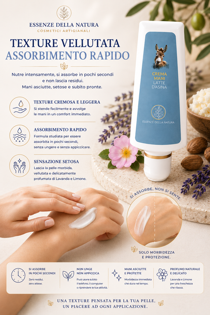 CREMA MANI AL LATTE D’ASINA BIO