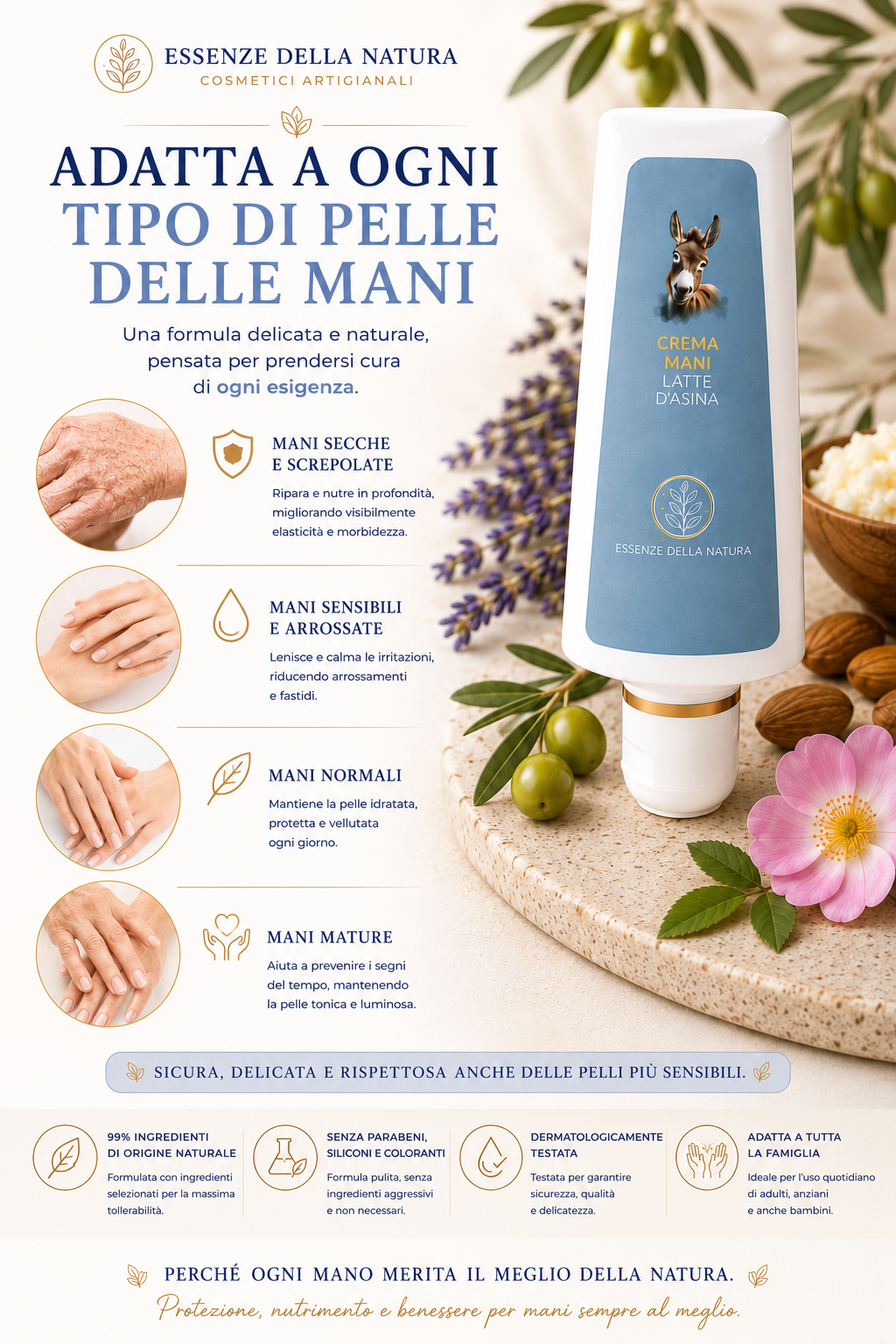 CREMA MANI AL LATTE D’ASINA BIO