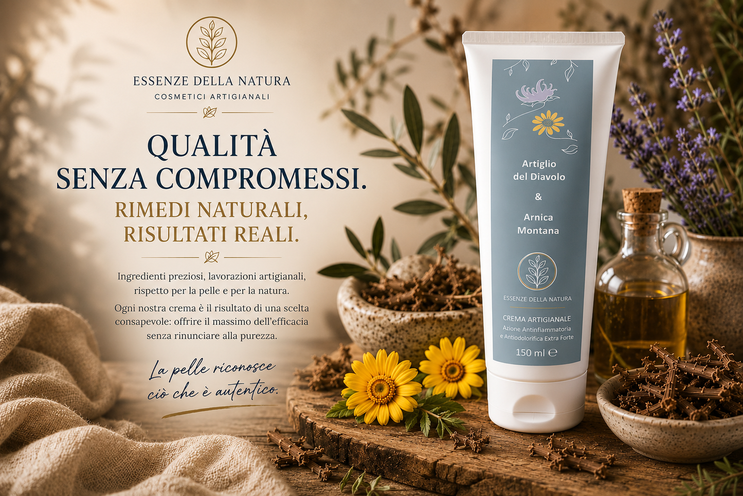 CREMA ALL’ARTIGLIO DEL DIAVOLO E ARNICA MONTANA