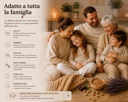 SACCHETTO CON NOCCIOLI DI CILIEGIA SFODERABILE