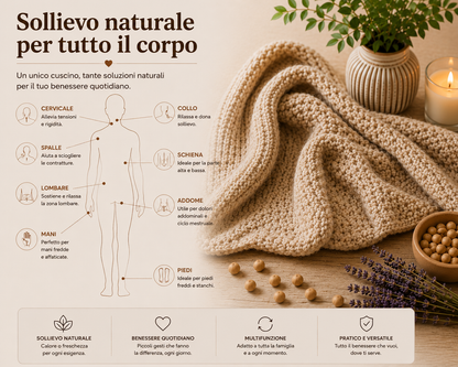 SACCHETTO CON NOCCIOLI DI CILIEGIA SFODERABILE