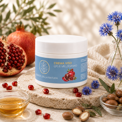 CREMA VISO ANTIRUGHE– Q10 E MELOGRANO