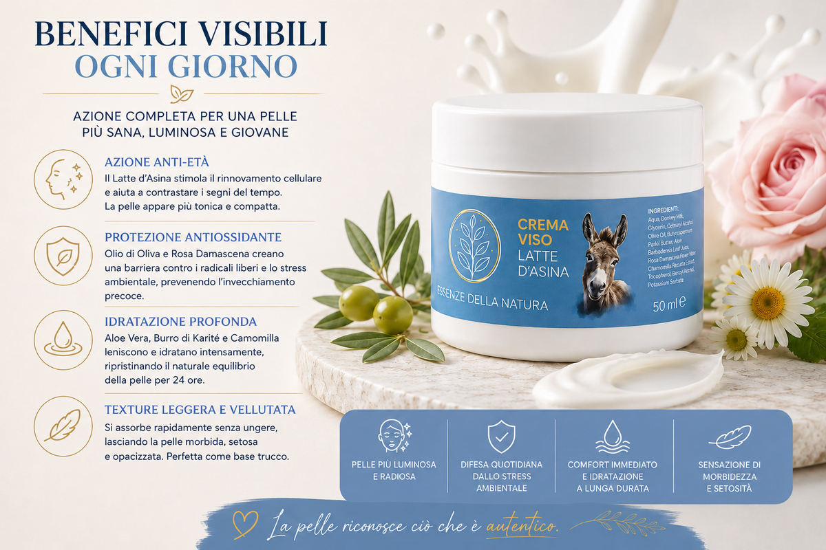 CREMA VISO AL LATTE D’ASINA BIO