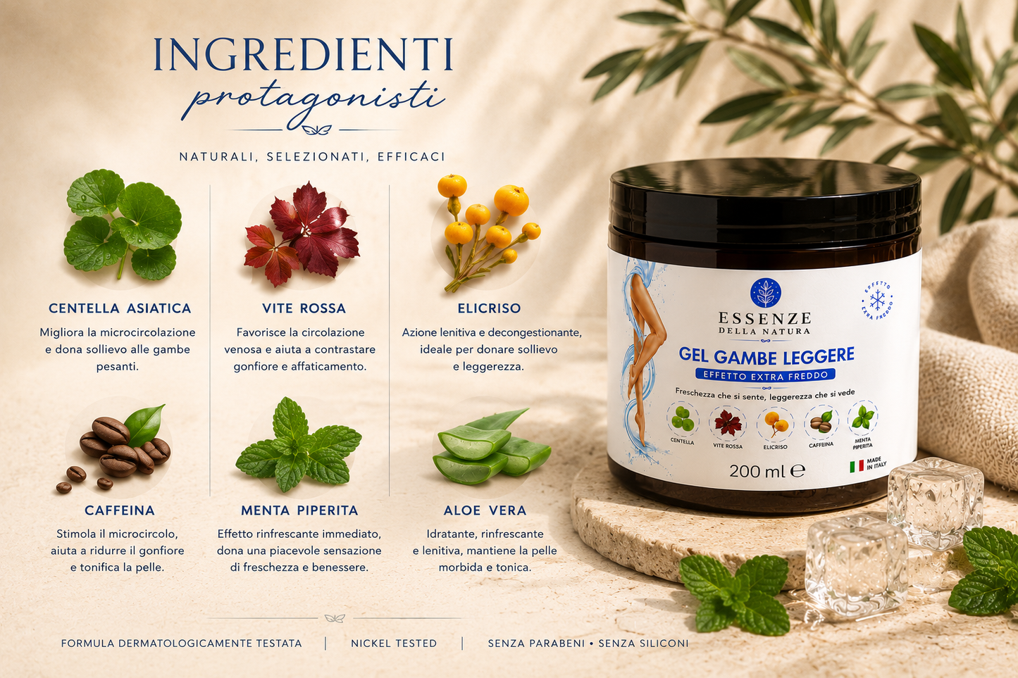 GEL GAMBE LEGGERE EFFETTO EXTRA FREDDO
