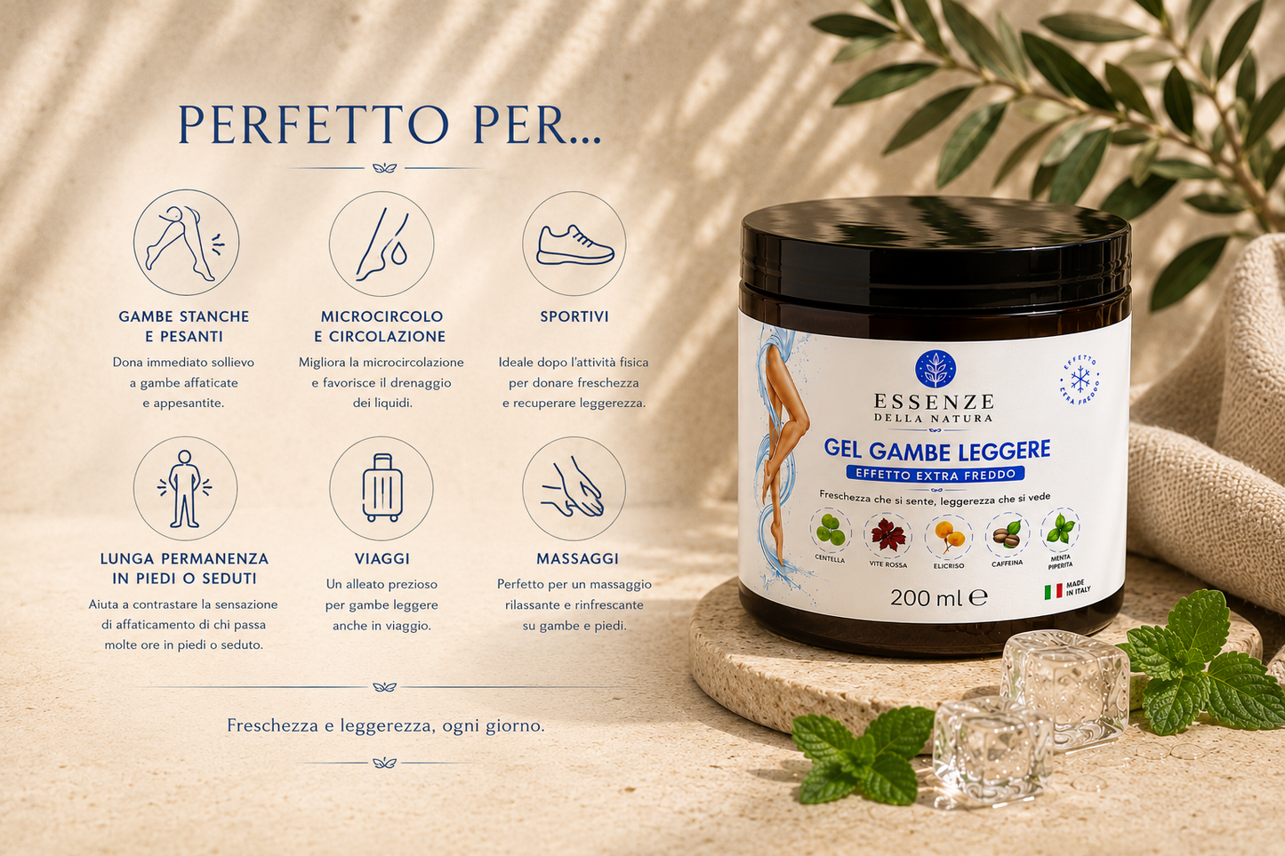 GEL GAMBE LEGGERE EFFETTO EXTRA FREDDO