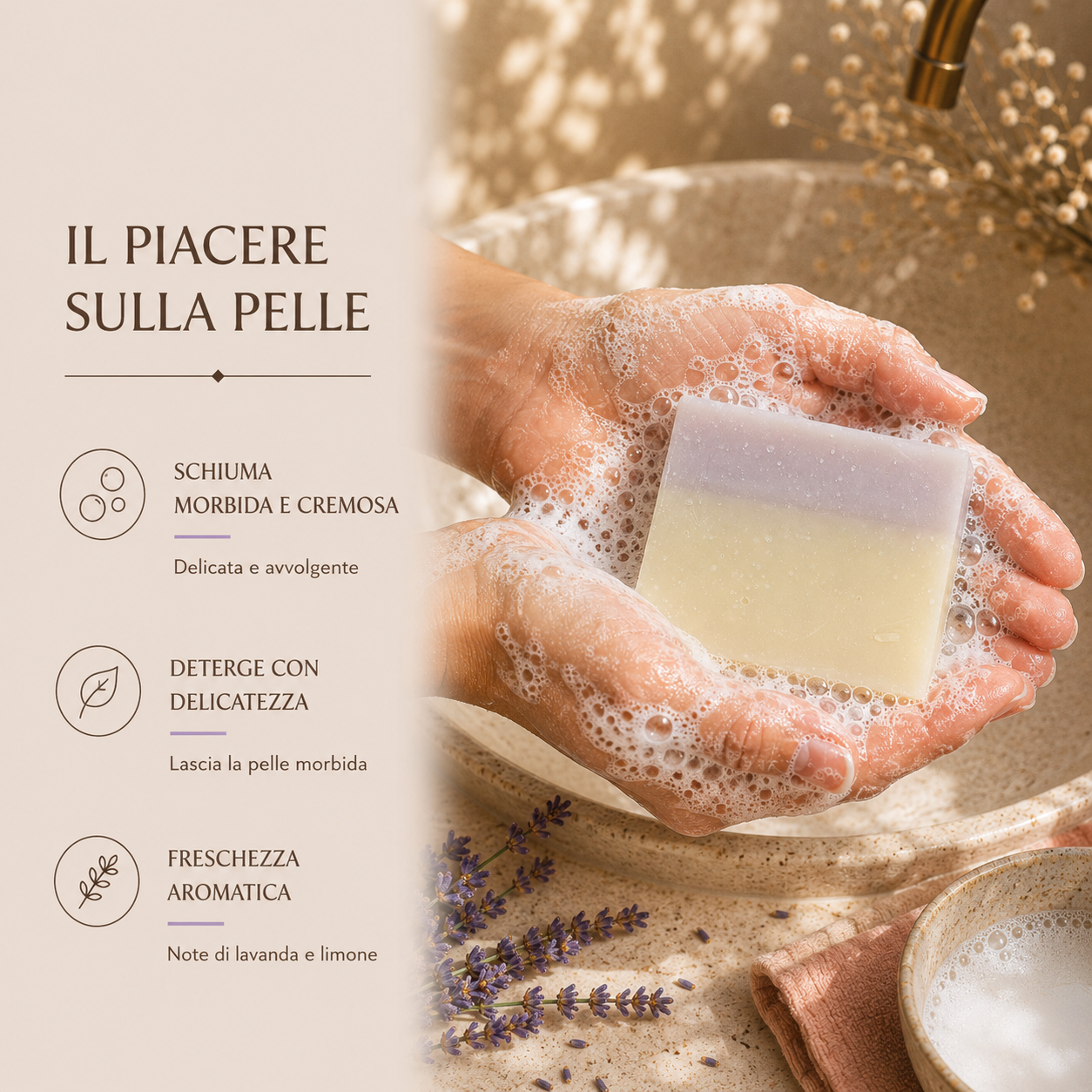 Sapone LAVANDA E LIMONE