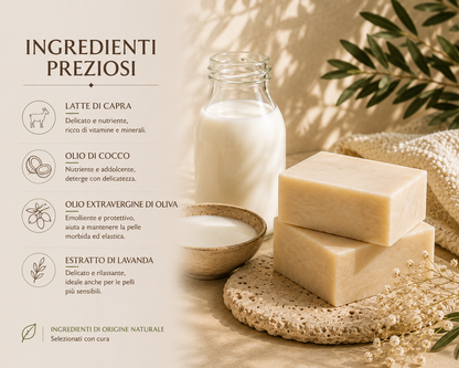Sapone al LATTE DI CAPRA