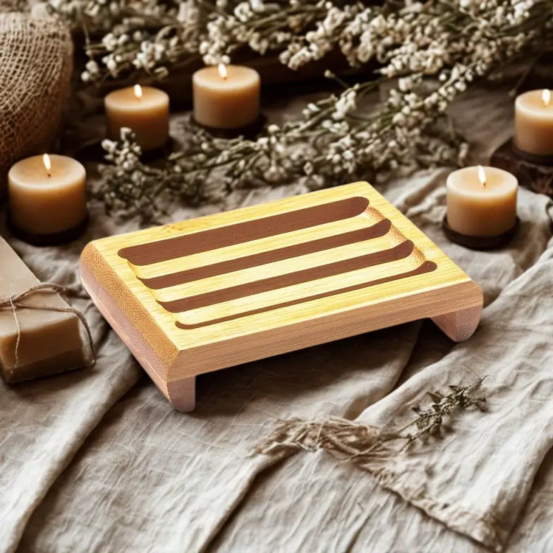 PORTASAPONE IN LEGNO DI BAMBU’ DRENANTE