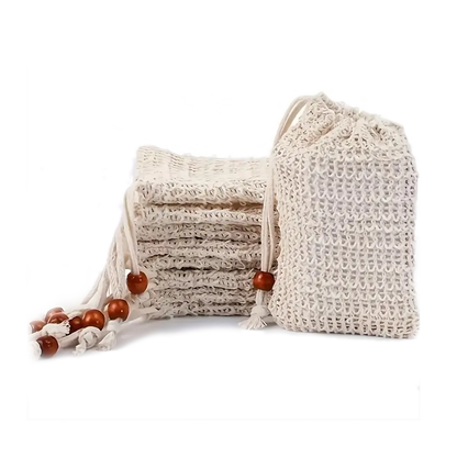 SACCHETTO PORTASAPONE IN FIBRA NATURALE DI SISAL