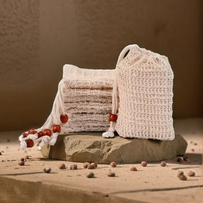 SACCHETTO PORTASAPONE IN FIBRA NATURALE DI SISAL