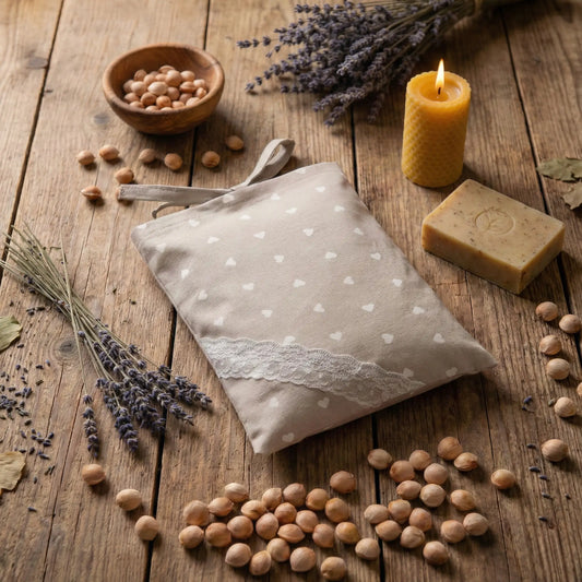 SACCHETTO CON NOCCIOLI DI CILIEGIA SFODERABILE